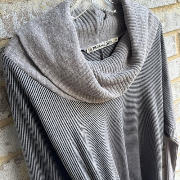 Michael Stars Long Sleeve Cowl Neck Striped Knit Sweater Women's Size OS - Picture 6 of 8